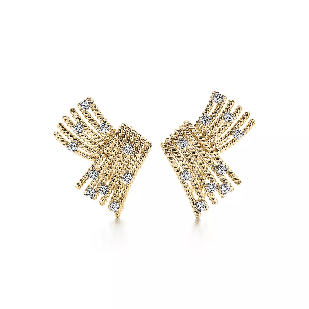 Jean Schlumberger for Tiffany & Co. V-rope ear clips earrings